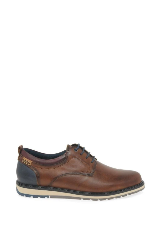 Image of Pikolinos Mens 'Bernet' Lace Up Shoes in Tan Size: 7 Tan Male 7
