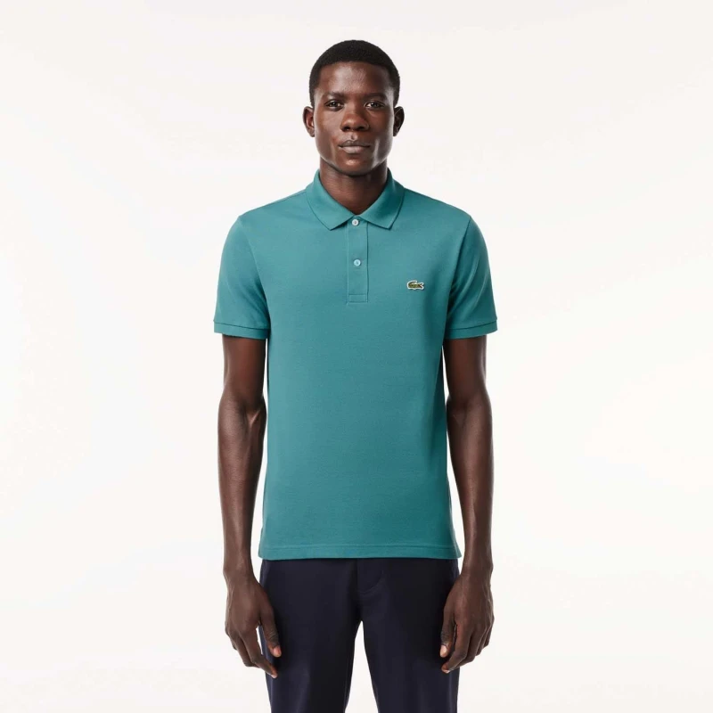 Image of Lacoste Slim Fit Polo Shirt - Green Green S