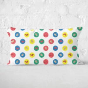 Image of Twister White Rectangular Cushion - 30x50cm - Soft Touch