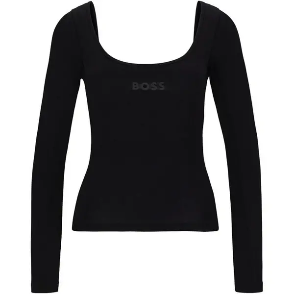 Image of BOSS Boss STMT LS Top Ld41 Pyjama Long Sleeve Tops 8 (S) Brown 42118005310