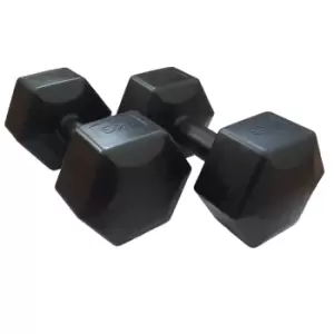 Image of HXGN 2 x 8kg Hex Dumbbells