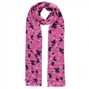 Image of Vero Moda Vero Womens Floral Scarf - Pink Carnation