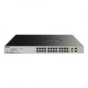 Image of D-Link 24-Port Desktop Gigabit PoE + 2GE Combo Switch
