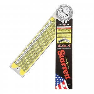 Image of Starrett CP505A Pro Site Aluminium Protractor 5 In 1 300mm