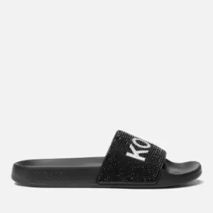 Image of Michael Kors Gilmore Slide Rubber Sandals - UK 6
