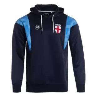 Image of Classicos de Futebol England Retro Fan Hoodie Mens - Blue