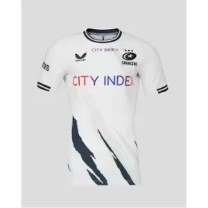 Image of Castore Saracens Home Shirt 2023 2024 Adults - Black