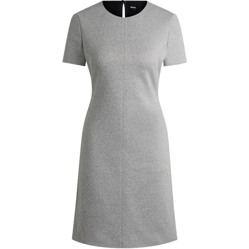 Image of Boss Womens Donalara Luxurious Viscose Blend Dress Open Miscellans female 4 (XXS)