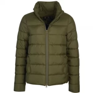 Image of Barbour Womens Hinton Quilted Jacket Olive 8