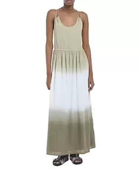Image of The Kooples Dip Dyed Strappy Back Maxi Dress