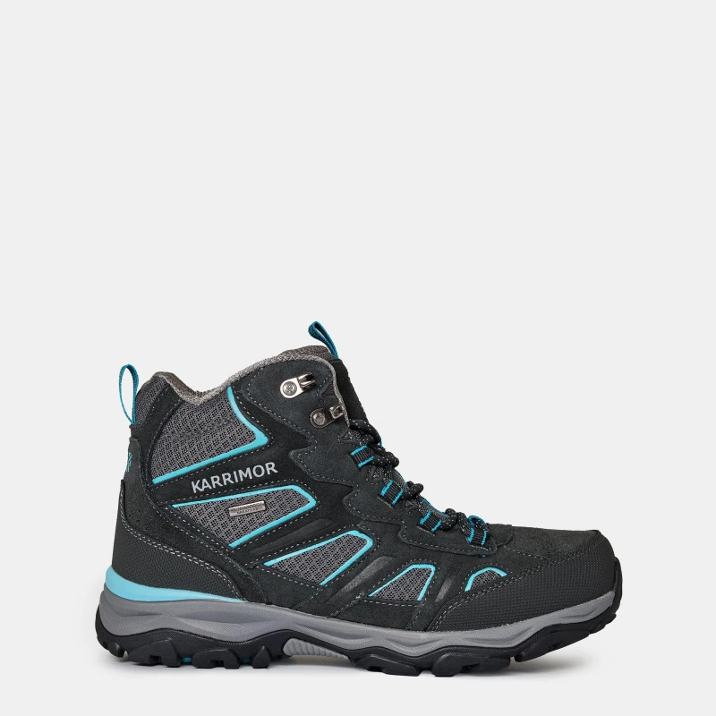 Image of Karrimor Mount Waterproof Walking Boots Womens Grey/Blue female 3 (36)