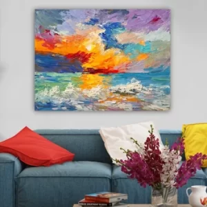 Image of 60489787_70100 Multicolor Decorative Canvas Painting