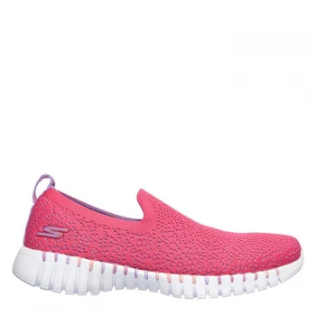 Image of Skechers Walk Glory Junior Girls Trainers - Pink