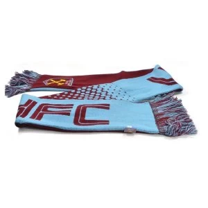 Image of West Ham Jacquard Fade Design Scarf