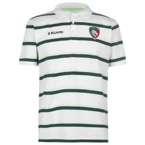 Image of Kukri Leicester Tigers Polo Shirt Mens - White/Green