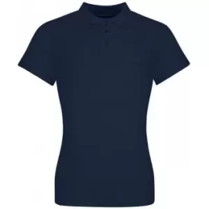 Image of Awdis Womens/Ladies Pique Cotton Polo Shirt (M) (Oxford Navy)
