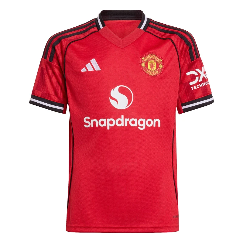 Image of Adidas Manchester United Home Shirt Kids 2025/26 Rouge Unisex 11/12 ans JP3013