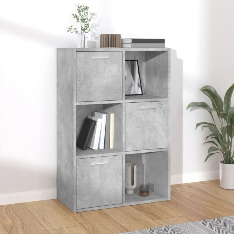 Image of VIDAXL Vidaxl - Storage Cabinet Concrete Grey 60x29.5x90cm Engineered Wood 8719883869964