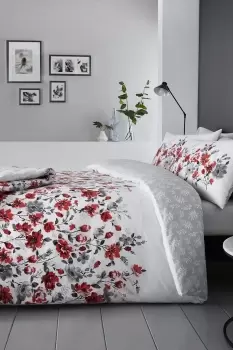 Image of 'Gabriella' Illustrated Floral Watercolour Duvet Cover Set