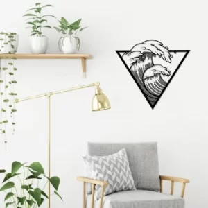 Image of Dalga Black Decorative Metal Wall Accessory