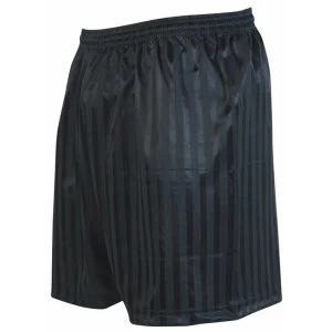 Image of Precision Striped Continental Football Shorts 18-20 Black