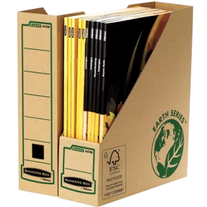 Image of Bankers Box Earth Series Brown Magazine File Pack of 20 4470001