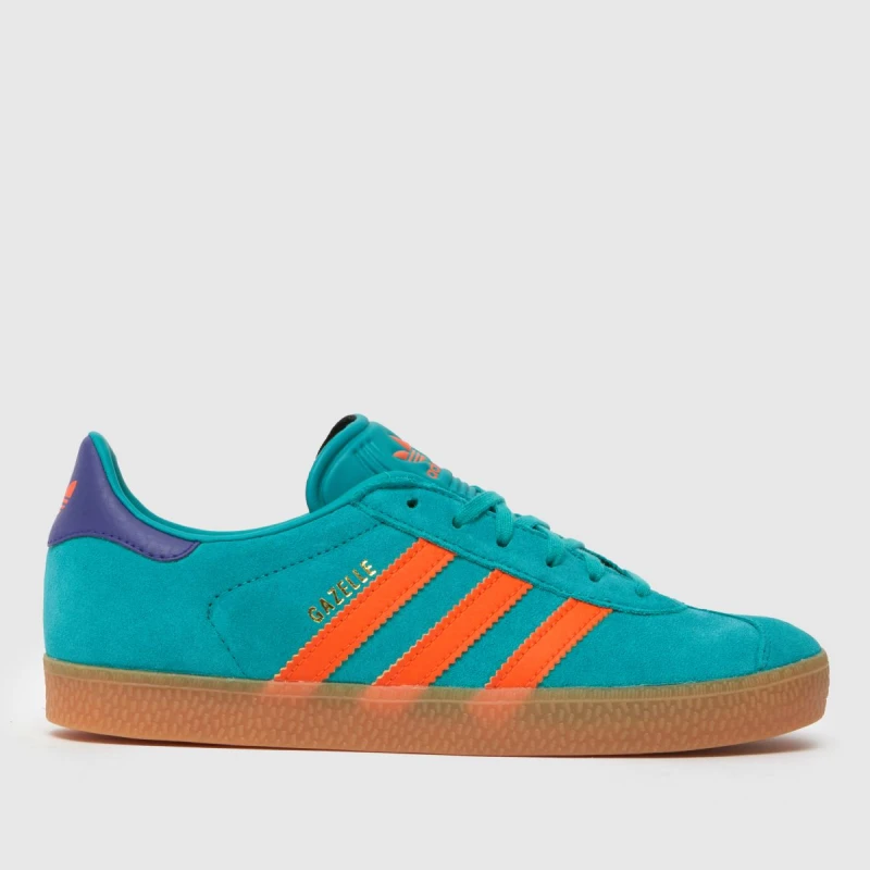 Image of adidas Turquoise Gazelle Girls Youth Trainers Turquoise UK 4 (EU 36?)