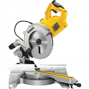 Image of DEWALT DWS778 Sliding Compound Mitre Saw 250mm 110v