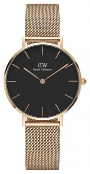Image of Daniel Wellington Womans Classic Melrose Petite Rose Gold Watch