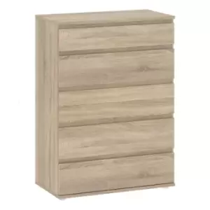 Image of Nova Chest Of 5 Drawers In Oak Effect
