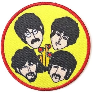 Image of The Beatles - Yellow Submarine Periscopes & Heads Standard Patch