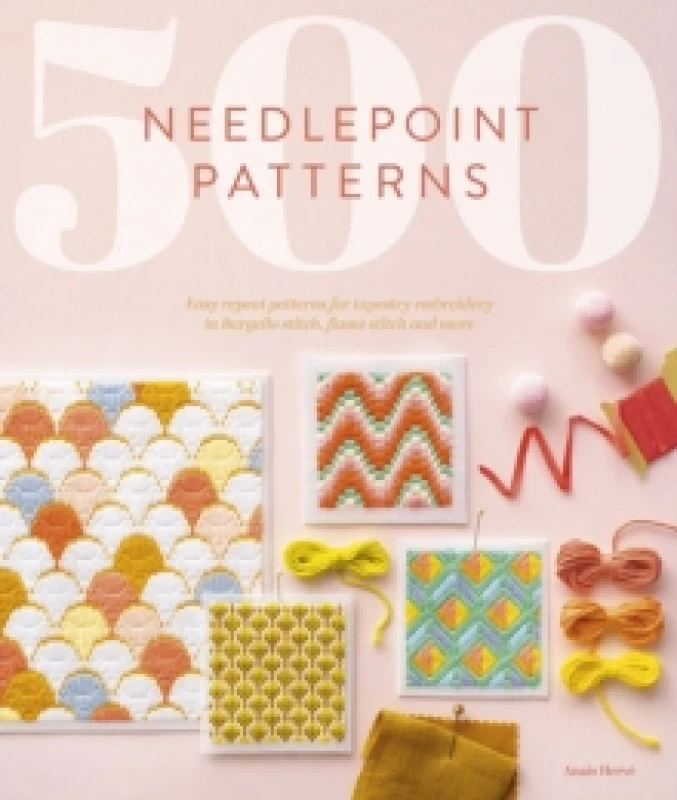 Image of 500 Needlepoint Patterns : Easy Repeat Patterns for Tapestry Embroidery in Bargello Stitch, Flame Stitch and More Paperback / softback