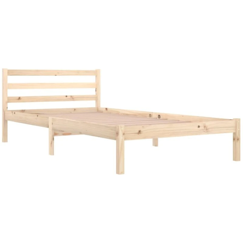 Image of VIDAXL Bed Frame without Mattress Solid Wood Pine 100x200cm Vidaxl 8720286877487