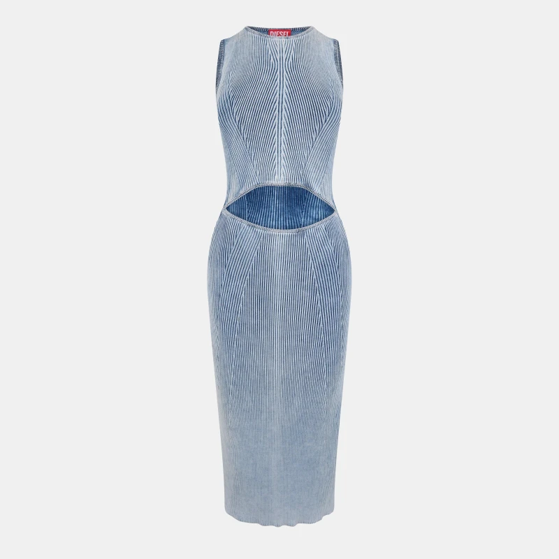 Image of Diesel Womens Taryn Long Maxi Dress Faded Denim female 8