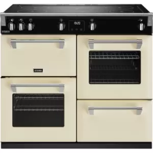Image of Stoves Richmond Deluxe ST DX RICH D1000Ei TCH CC 100cm Electric Range Cooker with Induction Hob - Cream - A Rated