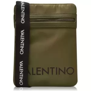 Image of Valentino Bags Kylo Large Logo Flight Bag - Green