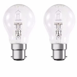 Image of Status Halogen Bayonet Cap Candle Bulb 2 Pack - 100W