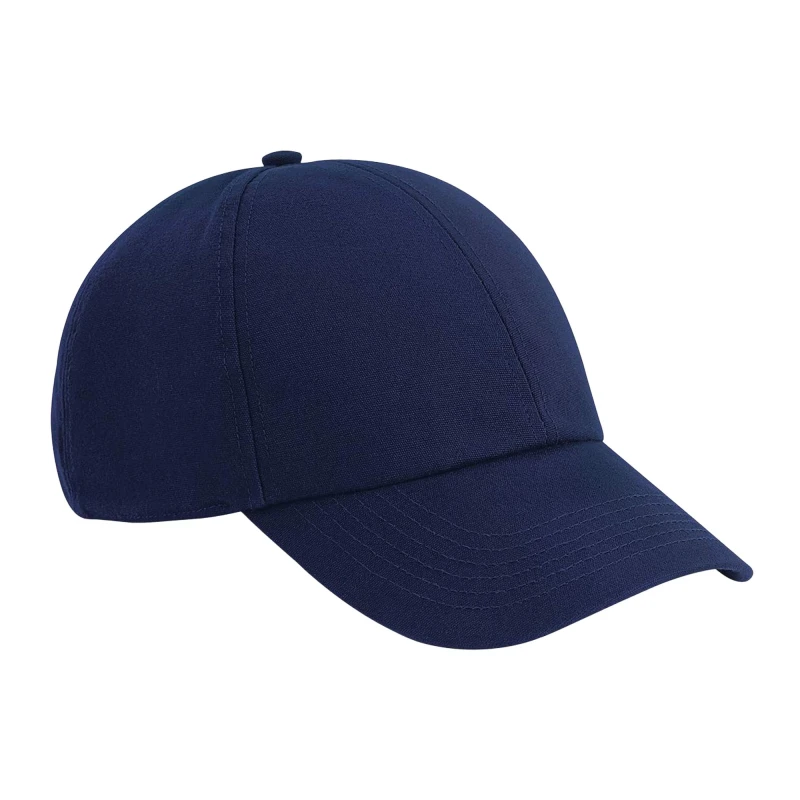 Image of Beechfield Beechfield Men Cotton Baseball Cap in Navy Navy One Size Male 5063425300105