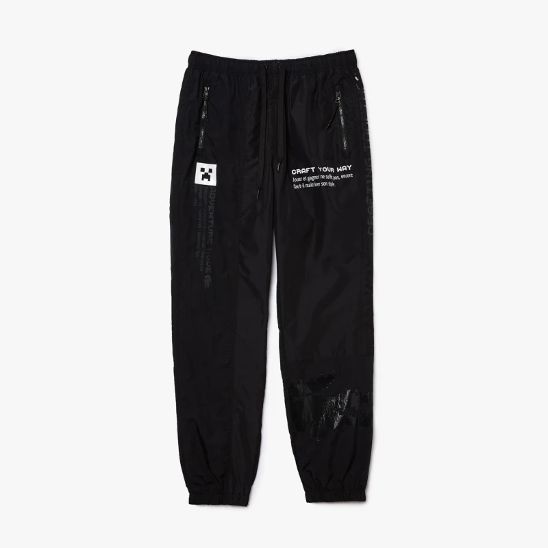 Image of Lacoste Live X Minecraft Nylon Track Pants - Black XS