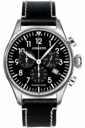 Image of Mens Junkers Cockpit JU52 Chronograph Watch 6180-2