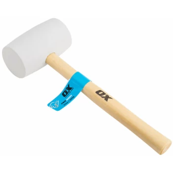 Image of OX Pro White Rubber Mallet - 24 oz