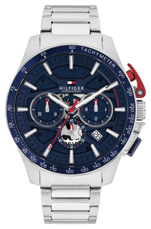 Image of Tommy Hilfiger 1792261 BANK Quartz Chronograph (44mm) Blue Watch
