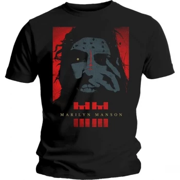 Image of Marilyn Manson - Rebel Unisex Medium T-Shirt - Black