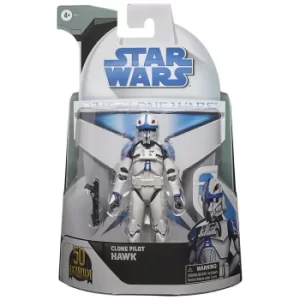 Image of Hasbro Star Wars The Black Series Clone Pilot Hawk