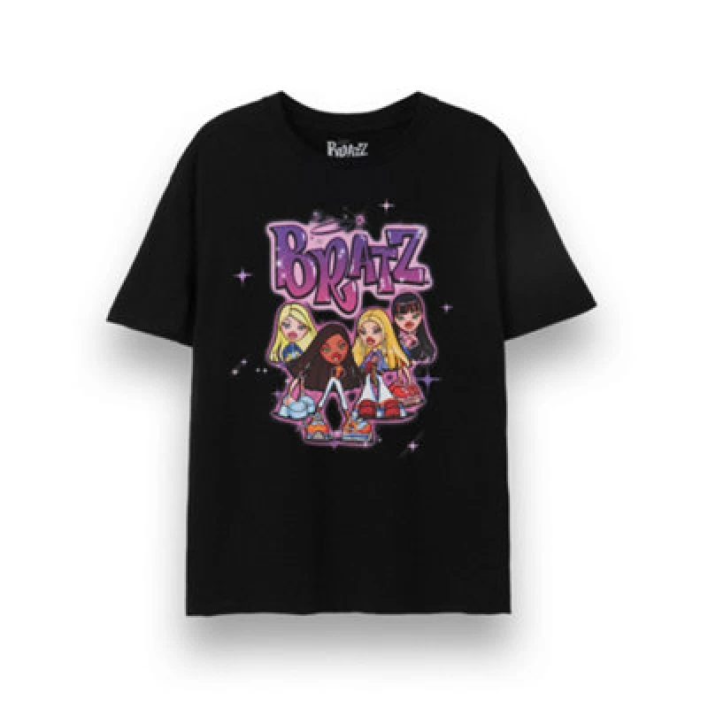 Image of Bratz Short Sleeved T-Shirt Black female