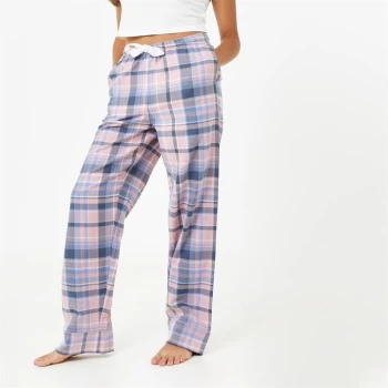 Image of Jack Wills Flannel Check Pyjama Bottoms - Pink Check