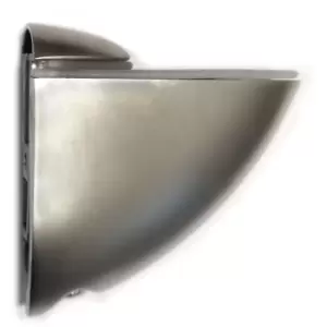 Image of Adjustable Shelf Support Glass Clamp Pelican Chrome 75x67mm Medium - Colour Aluminium