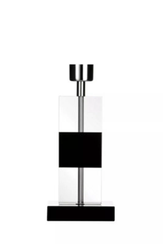 Image of Premier Housewares Interiors by Premier Black Crystal Lamp Base Black