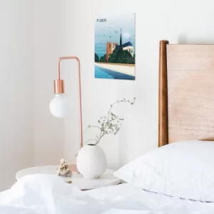 Image of Paris 2 Multicolor Decorative Metal Wall Accessory