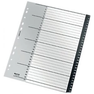Image of Leitz Dividers Recycle A4 Black Polypropylene 1 to 31